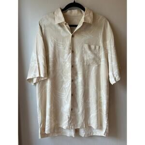 Tommy Bahama 100% Silk Hawaiian Camp Shirt XL